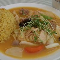 south eastern coconut pumpkin stew set at Loving Hut 愛家 - QingZhong St in Tainan