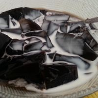 jelly desert part of set at Loving Hut 愛家 - QingZhong St in Tainan