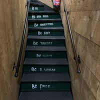 Fun stairs!  at L'Alt in Chamonix-mont-blanc