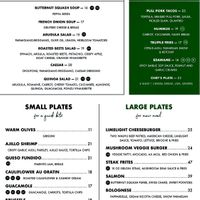 Menu   at The Lounge in Aspen