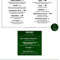 Menu   at The Lounge in Aspen