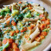 Pasta con verduras y curry   at Vita Rama in Sofia