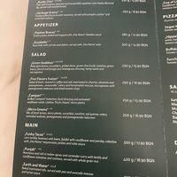 Menu 1  at Vita Rama in Sofia
