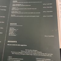 Menu 2  at Vita Rama in Sofia