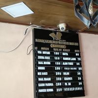 Menu at Mahraj Karamchand Vegetarian Foods Inn in Karachi