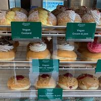 Good selection of vegan donuts  at Daniel's Donuts - Flinders in Melbourne