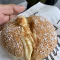 Tasty Apple and Custard donut  at Daniel's Donuts - Flinders in Melbourne