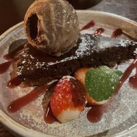 Chocolate & rum tart  at Sun Inn in Faversham