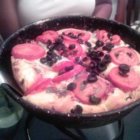 Veg pizza with soy cheese  at Pizz'A Chicago in Santa Clara