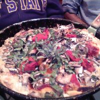 Veg pizza with soy cheese   at Pizz'A Chicago in Santa Clara