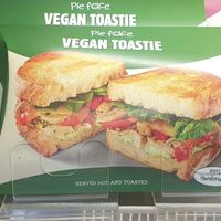Vegan toastie at United Petroleum - Pie Face in Heathcote