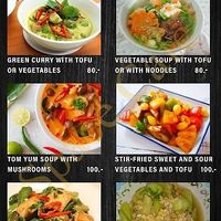 Sample Menu at Space Cafe in Chiang Mai