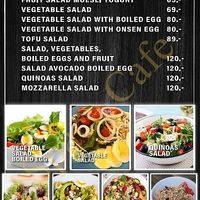 Sample Menu at Space Cafe in Chiang Mai