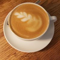 Cappucchino with oat milk at Kaffeerösterei Martermühle in Assling