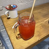 Limonada berries  at VegAmazing Doughnuts - Tirso de Molina in Madrid