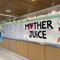 Menu at Mother Juice in Cambridge