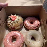 All vegan and gluten freee  at Lovebirds Donuts in Portsmouth