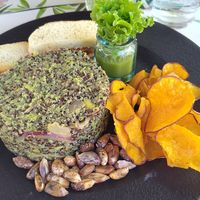 vegan ceviche at Jardin Meraki in San Pedro De Atacama