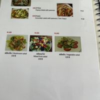 Vegan menu (Dec 22)   at Chanda's Historical Garden Restaurant - อาหารสวนประวัติศาสตร์ in Sukhothai