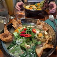 Wonton soup at Greentable in Hamburg