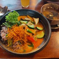 Red Curry, Jasmintee at Greentable in Hamburg