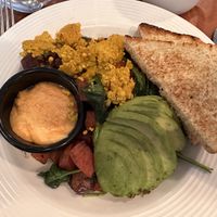 They replace eggs with tofu scramble   at Blue's Egg in Milwaukee