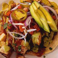 Huevos Rancheros Vegan at Ma Mosa's in Grants Pass