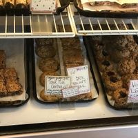 Vegan bakery selection at Scottish Bakehouse in Vineyard Haven