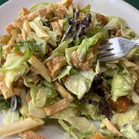 Vegan Chicken Salad but closer and mixed in at Chelo's Hometown Bar & Grille in Warwick
