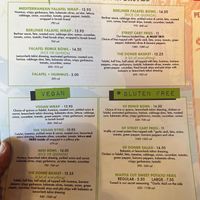 Menu great options!!   at Spitz in Greenwood Village