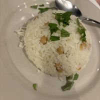  Rice + chickpeas  at Depot 62 in Manchester