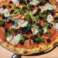 Vegan pizza   at Il Fornaio in Pushkar