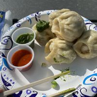 So good I had a few before taking photo!  at Momo House - Rose City Food Park in Portland