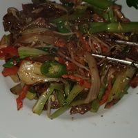Vegan japchae at Yammy Kitchen in Gothenburg