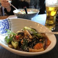 spicy tofu. soooo goood at Yammy Kitchen in Gothenburg