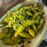 Chilli edamame at Lost Watering Hole Lancefield Brewery in Lancefield