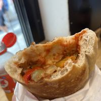 Vegan calzone  at Millevoglie 2.0 in Venice