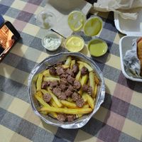 salchipapa  at Míleljos Vegan in Alicante