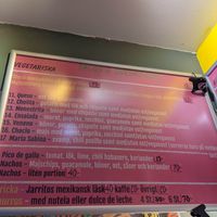 The vegetarian/vegan menu. at Tapicante in Uppsala