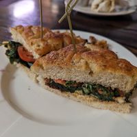 Veggie on focaccia at Cafe Maggie in Tucson