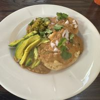 Vegan biscuits and gravy   at Cafe Maggie in Tucson