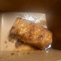 Peach cobbler egg roll   at Moodz Co in Pittsburgh
