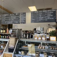 Menu/counter at Beet Box Bakery & Cafe in Denver