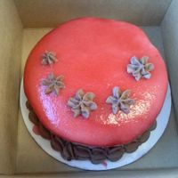 raspberry chocolate mini cake at Beet Box Bakery & Cafe in Denver