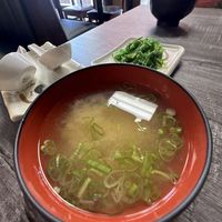 Miso Soup and Sea Weed Saladd  at Sushi UMI in Glendora