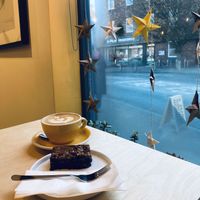 Vegan brownie   at Common Grounds in Chichester