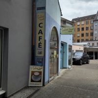 Entrance at Cosmos-Heart Cafe in Augsburg