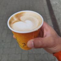 Flat white at Cosmos-Heart Cafe in Augsburg