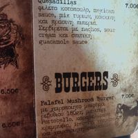 Vegan burger at Saloon Crazy Horse in Thessaloniki