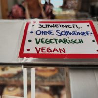 Vegan declaration at Da Marco in Zurich